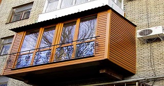 Внешняя отделка балкона Ялуторовск цена от 1031 руб. м/2.