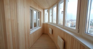 Внутренняя отделка лоджии Ялуторовск, цена от 207 руб. м2